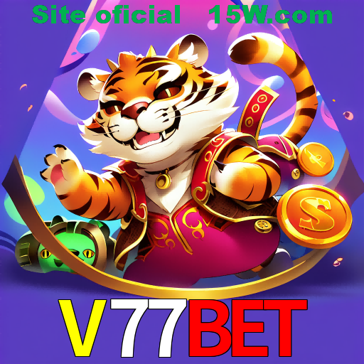 Imagem promocional da V77Bet mostrando a plataforma e suas vantagens